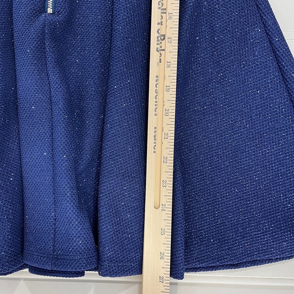 Jump Apparel Juniors navy blue sparkle homecoming dress - Picture 4 of 8